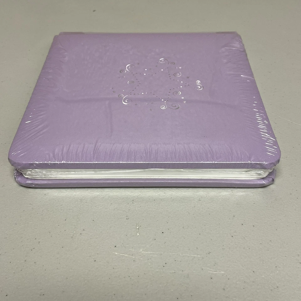 Álbum de estrellas Creative Memories 7x7 lila púrpura plata nuevo en paquete páginas blancas Foto 4 de 4