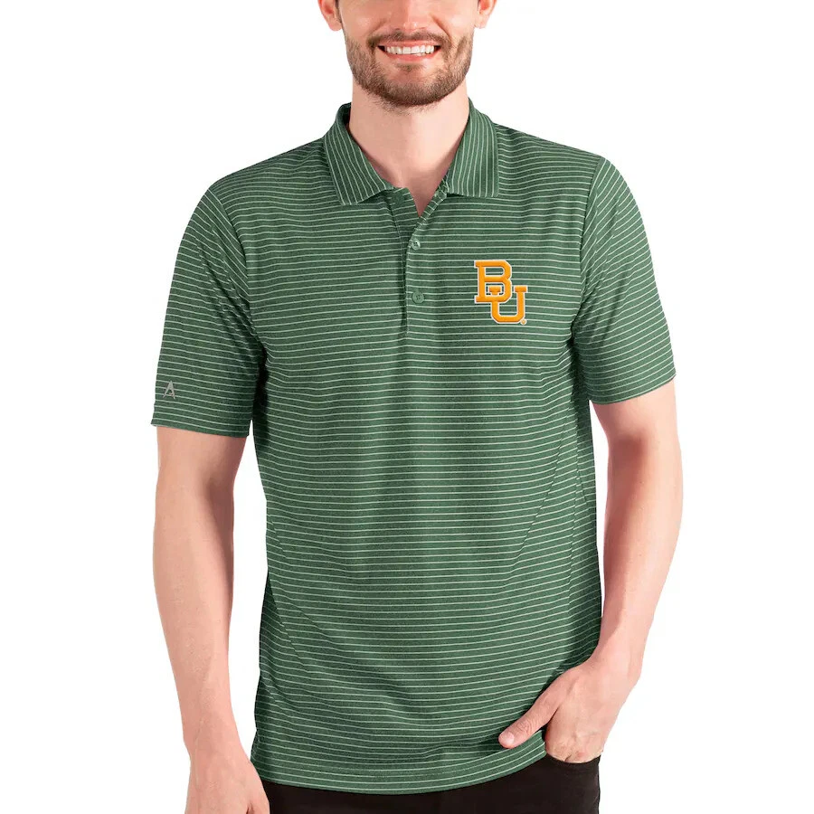 Baylor Bears NCAA Antigua Polo golf Shirt NEW with Tags (Green/White) - Image 2 of 4