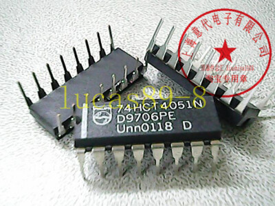 5pcs 74HCT4051 74HCT4051N Multiplexer 8-Kanal analog / digital DIP16 new
