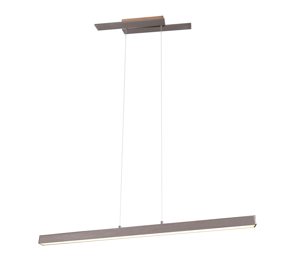 Lampada Sospensione Retro Illuminata Doppia Luce Acciaio Belfast GD Trio