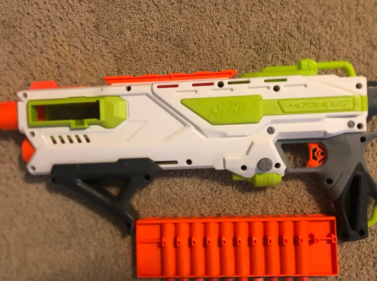 Pick up the impressive Nerf Longstrike Modulus Blaster for just