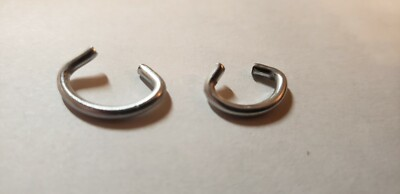 #ad #ad Galvanized OR Stainless Steel 3 8quot; 1 2quot; Blunt Tip Hog Rings. Qty. 100 or 1 Lb $26.99