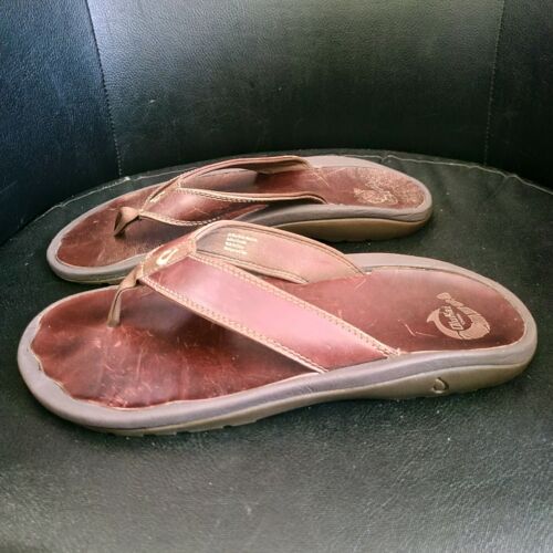 Olukai Life Guard Mens Size 11 Brown Slippers Slides | eBay