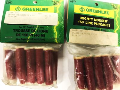Greenlee Red Bagged Conduit Line Package for Fishing System 37917 [Lot of 2] NOS