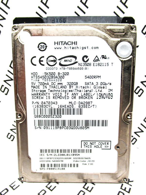 PCB 201085 220 0A90161 01 HITACHI HTS725025A9A364 A C72E A/A 7K500-250