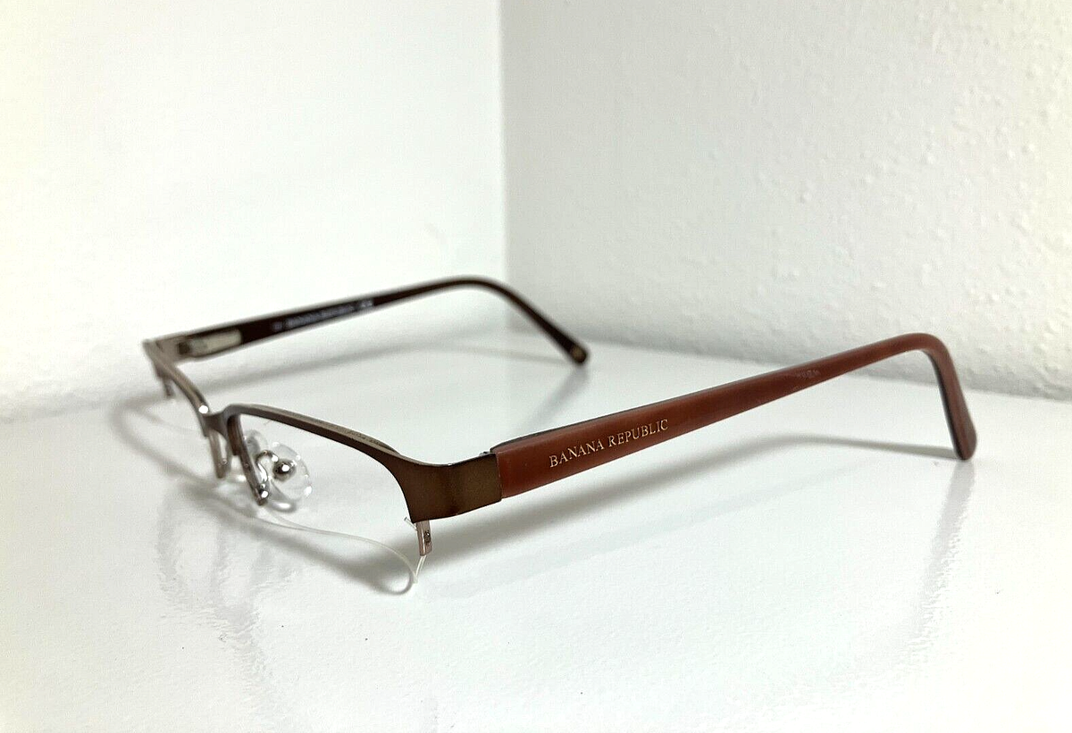 Banana Republic‎ Nanette 0JQD 135 Brown Semi-Rimless Eyeglasses Frames Men 22217 Opticontacts.com -- Banana Republic CATE/N main image 3