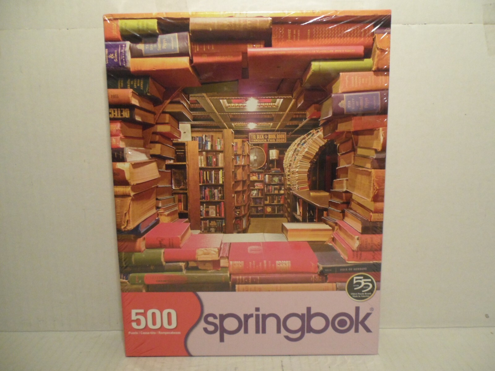Spring Box Puzzle Book Store New Springbok 500 Piece Puzzle Book Shop theme NEW! | eBay