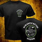 German Army Waffen Military Sniper's Badge Scharfschützenabzeichen T-shirt