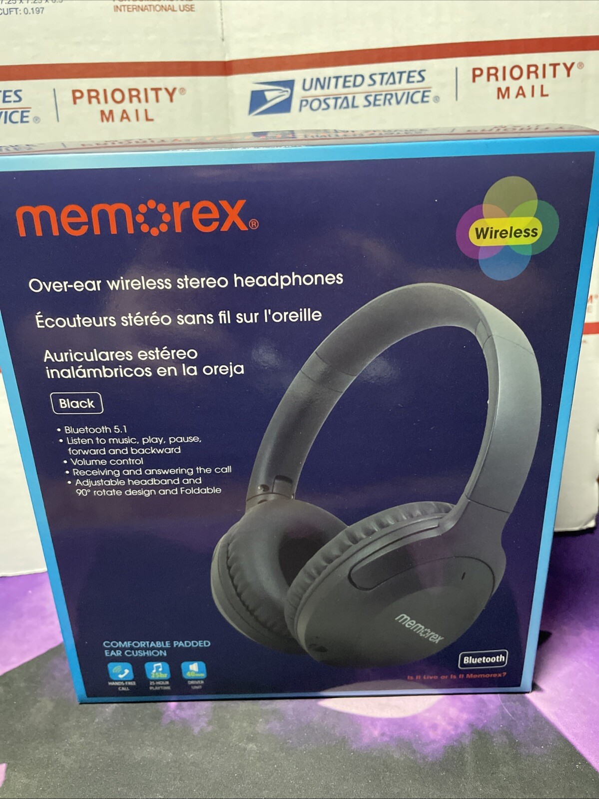 Memorex Over Ear Wireless Stereo Headphones NEW 