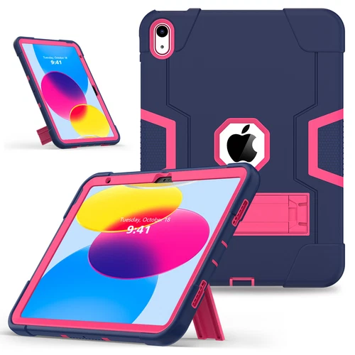 For iPad 9th 8th 7th Gen 10.2 Shockproof Heavy Duty Hard Rubber Cover Stand Case - Picture 34 of 122
