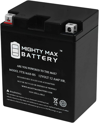 YTX14AH 12V 12AH Battery for Kawasaki 300 KLF300-C Bayou 300 4X4