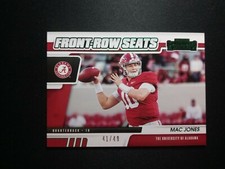  Mac Jones Rookie 41/49 Green Parallel Contenders Front Row Seats #15