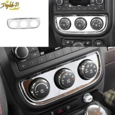 For 2010-2016 Jeep Patriotcompass Chrome Abs Air Conditioning Switch Panel Trim