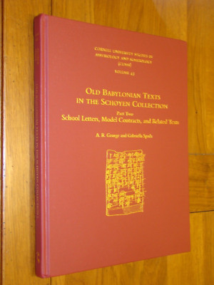 OLD BABYLONIAN TEXTS SCHOOL LETTERS - George - HB Cornell Assyriology Sumerology