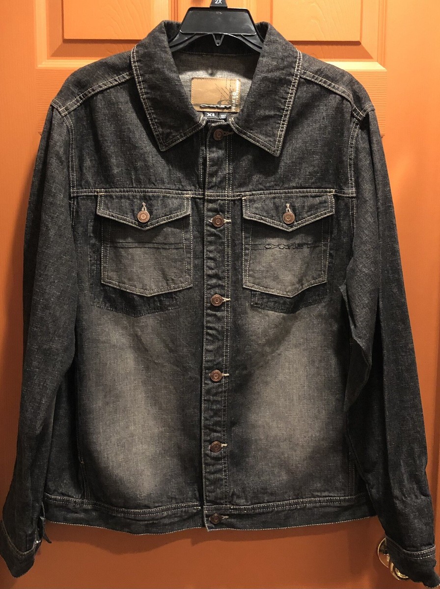 Vintage Rare Oakley Industrial Denim Jacket Black Size Extra Vintage Rare Oakley Industrial Denim Jacket Black Size Extra