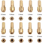 Mini Brass Collet Bit Set For Rotary Tool Micro Twist Electric Drill Chuck Tools