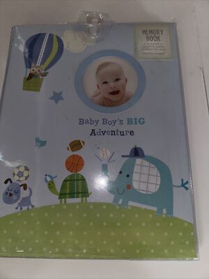 Baby Boy Big Adventure Memory Book Sports Animals Years to