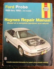 HAYNES REPAIR MANUAL 36066 FORD PROBE 1989 to 1992 VGC