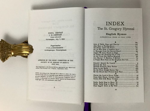 St. Gregory Hymnal and Catholic Choir Book Latin and English Hymns Latin Mass - Imagen 4 de 11