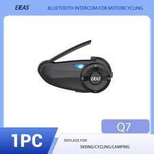 EJEAS Q7 Motorcycle Bluetooth Intercom 7 Device Ports Real Time 2 People Headset