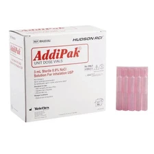 Addipak Sterile Saline Solution 0.9% 3ML (Box Of 100) New Sealed- Ships Today