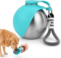 Trinkflasche FüR Hunde 285Ml Mit Faltbarem Silikonnapf Unterwegs