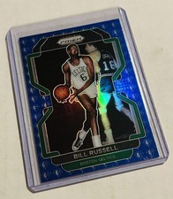 Bill Russell — 2021-22 Panini Prizm Basketball 75th Anniversary Blue Prizm #254