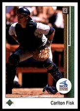 Carlton Fisk 1989 Upper Deck #609 White Sox MLB READ FREE SHIPPING AutographDen