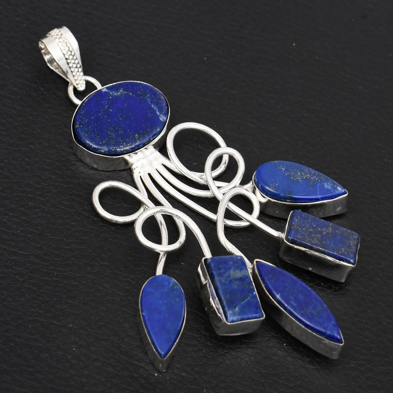 Lapis Lazuli Gemstone Ethnic Handmade Pendant Jewelry For Unisex 3.44