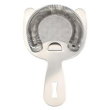 Barfly Fine Mesh Spring Strainer, Stainless Steel 
