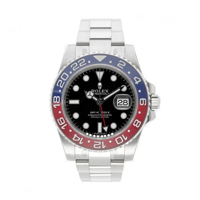 ROLEX GMT-MASTER II 40 REF. 116719BLRO PEPSI 18K WEISSGOLD FULL SET LC100