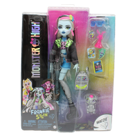 Monster High Frankie Stein Mit Watzie Puppe Mit Tier Accessoires & ZubehöR - Neu