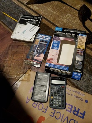 Calculated Industries Calculator Construction Master Pro 4060 Tested/Manual EUC