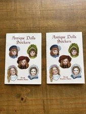 Lot of (2) Antique Dolls 20 Sticker Books by Brenda Sneathen Mattox-BRAND NEW!