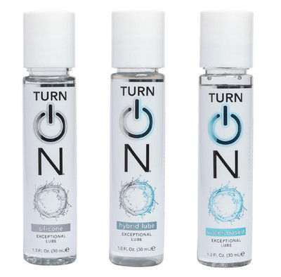 Turn On Assortment Sampler 3-Pack Essentials - Silicone, Water-Based, and Hybrid