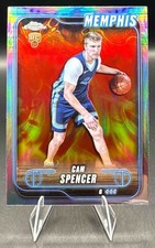 2024-25 Topps Chrome Cam Spencer #130 Refractor RC Grizzlies