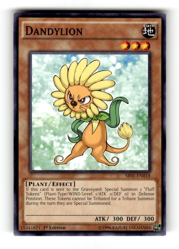 Dandylion [1st Edition] SR01-EN018 YuGiOh Structure Deck: Emperor of Darkness card
