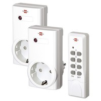 brennenstuhl Funkschalt-Set RCS 1000 N Comfort 2X Funksteckdosen Weiß