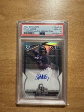 2023 Bowman Chrome Refractor Auto Dyan Jorge /499 #CPA-DJG PSA 10 - MAX1