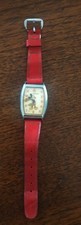 1940's Vintage US TIME Mickey Mouse Watch;Orig Band; Scratched Face; Nice Thing!