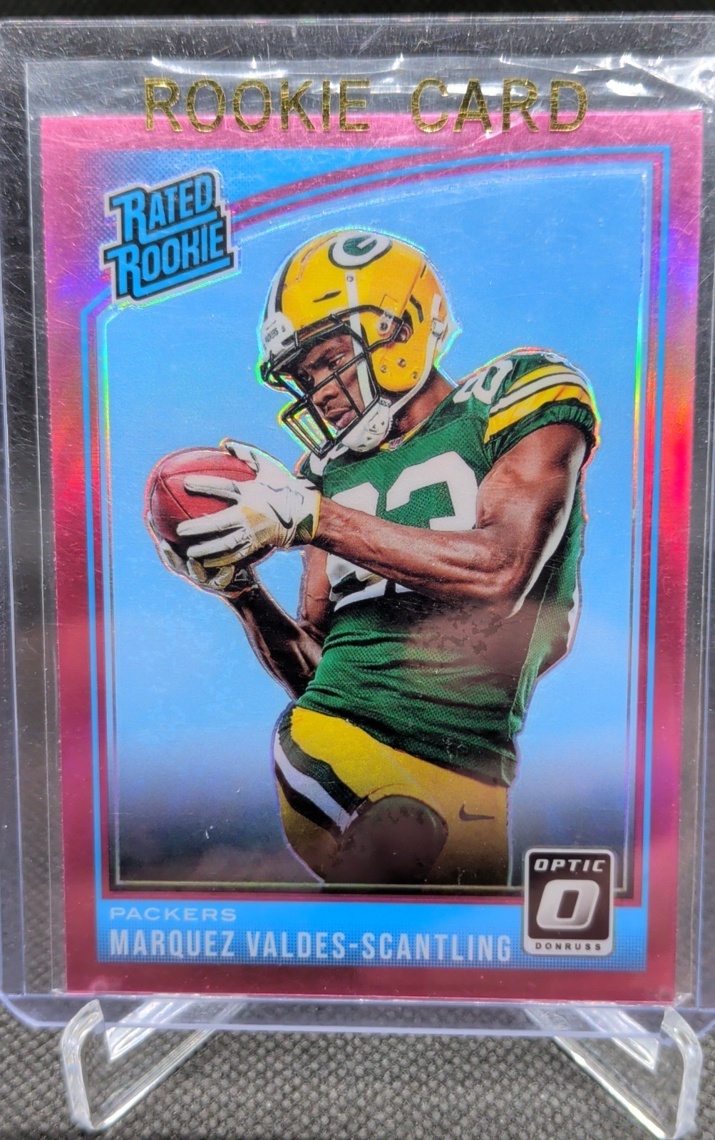 Marquez Valdes-Scantling Panini Donruss Optic #186 Pink