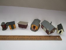 HO 1/87 Scale Lot Trackside Sheds Storage Buildings For Train Layout