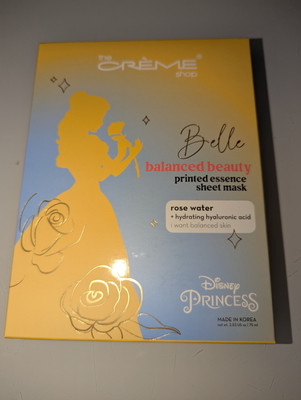 NEW The Creme Shop Belle Balanced Beauty Printed Essence Sheet Mask (3 Pack)