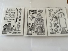 set of paper srtsy rubber stamps