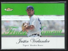 Justin Verlander 2007 Topps Finest Moments Green Refractors /199 #RFM-JV Detroit