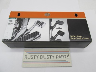 Harley Davidson Genuine NOS Billet Style Rear Brake Lever Chrome NIB 41600082