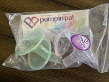 Pumpin' Pals Breast Pump Flange Size Medium Green, M-S Pink, Set Of 4