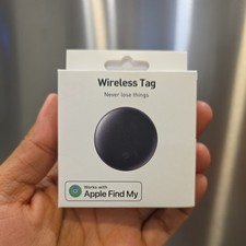 Smart Air Tracker Tags-2 Pack Work with Apple Find My Ios Only APP, Key Finder