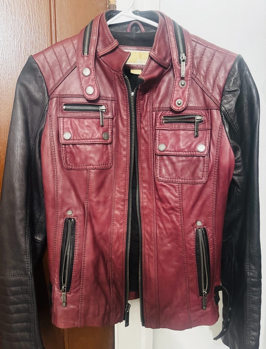 Michael Kors Motorcycle Jacket Red Coats, Jackets & Vests for