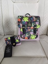 Loungefly Disney The Nightmare Before Christmas Floral Buckle Backpack  Wallet